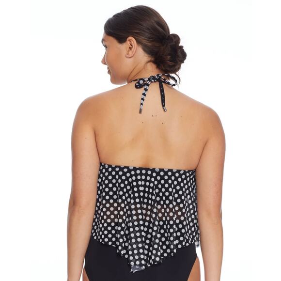 Coco Reef Allure Mesh Underwire Tankini swim top 34DD Endless Summer Palm NWT - Picture 2 of 9